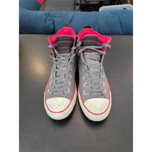 Converse Endgame Chuck Taylor All Star High Top Sneaker M 11 W 13 Red Gray - Picture 3 of 6